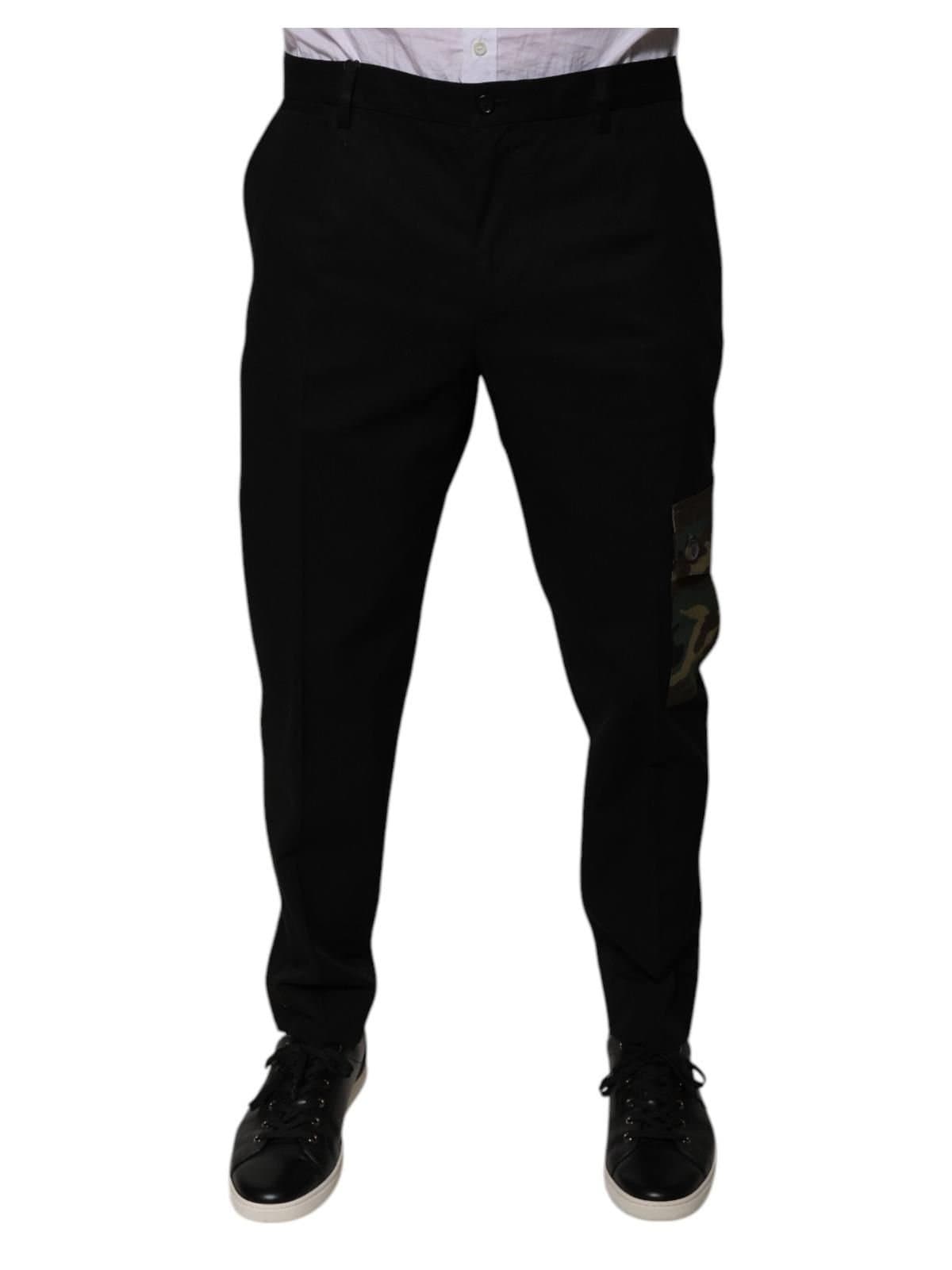 Dolce & Gabbana Dolce & Gabbana Men's Black Cotton Cargo Casual Pants
