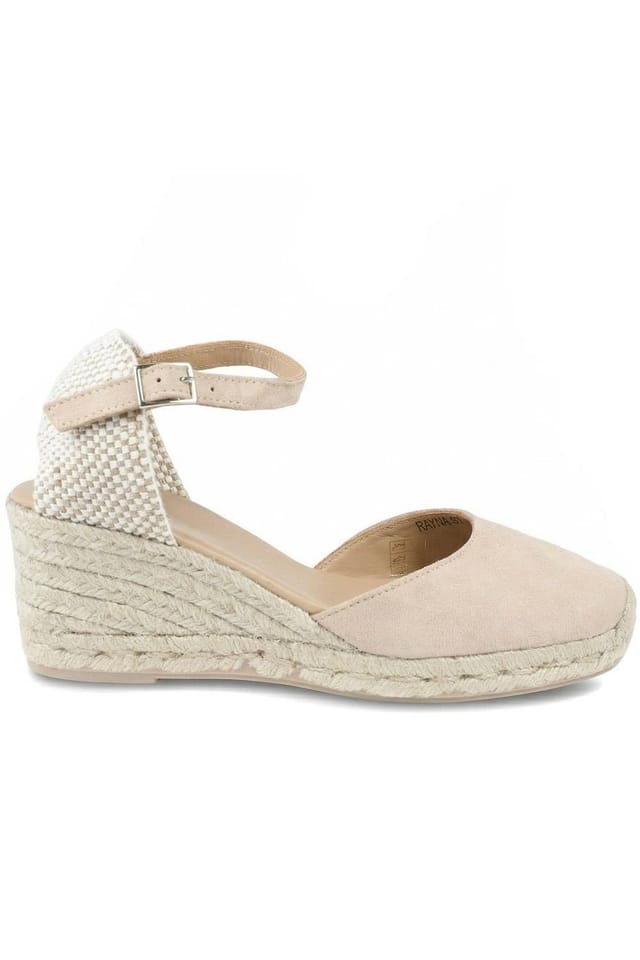 Jones Bootmaker Jones Bootmaker Women's Rayna Leather Buckled Espadrilles in Light Sand - 2