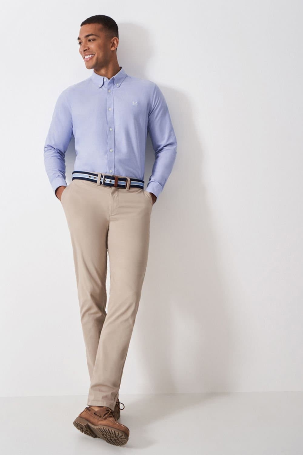 Crew Clothing Crew Clothing Men's Crew Classic Shirt Oxford Sky in Blue