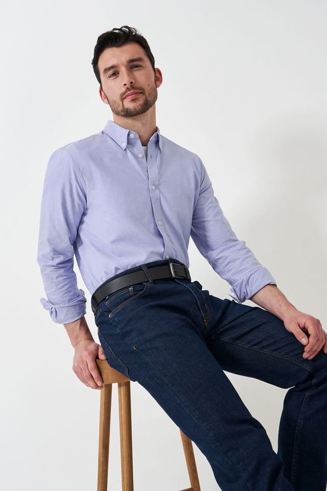 Crew Clothing Crew Clothing Men's Crew Classic Shirt Oxford Sky in Blue - 2