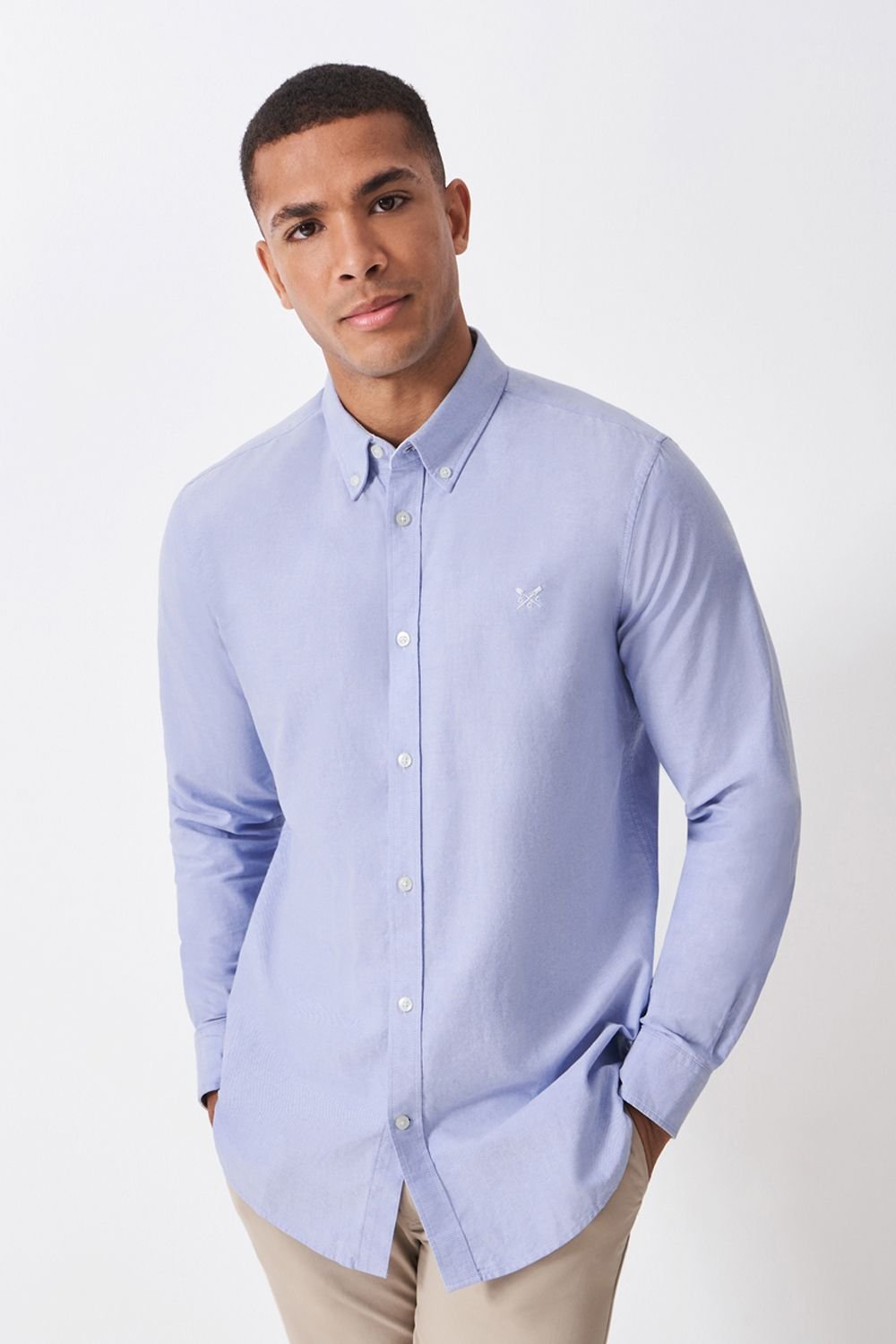 Crew Clothing Crew Clothing Men's Crew Classic Shirt Oxford Sky in Blue - 3