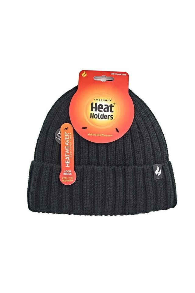 Pavers Pavers Men's Warm Knitted Hat in Black - 2