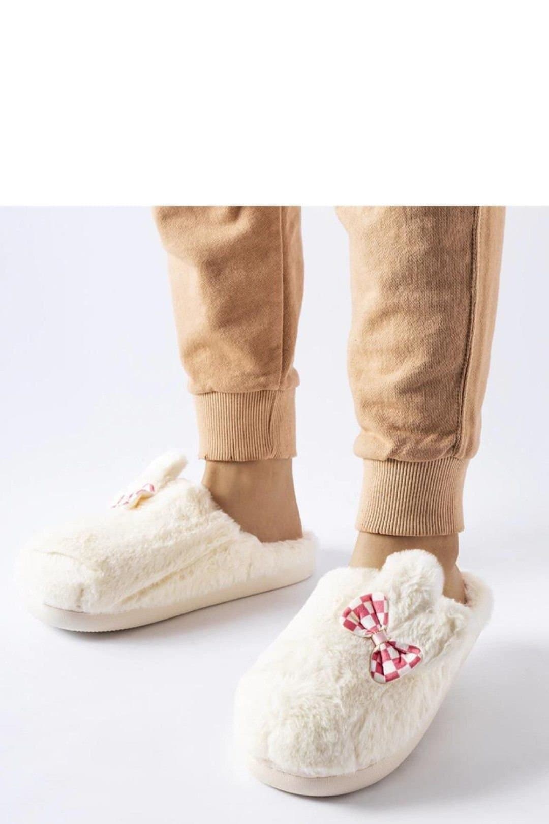 Love Lace Love Lace Women's Round Toe Insulated Rubber Slippers for Winter Home Comfort in White
