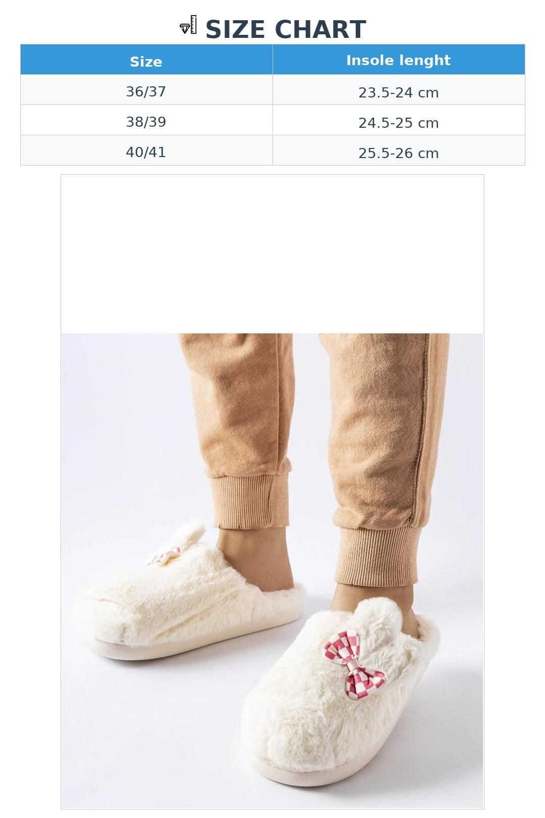Love Lace Love Lace Women's Round Toe Insulated Rubber Slippers for Winter Home Comfort in White - 4