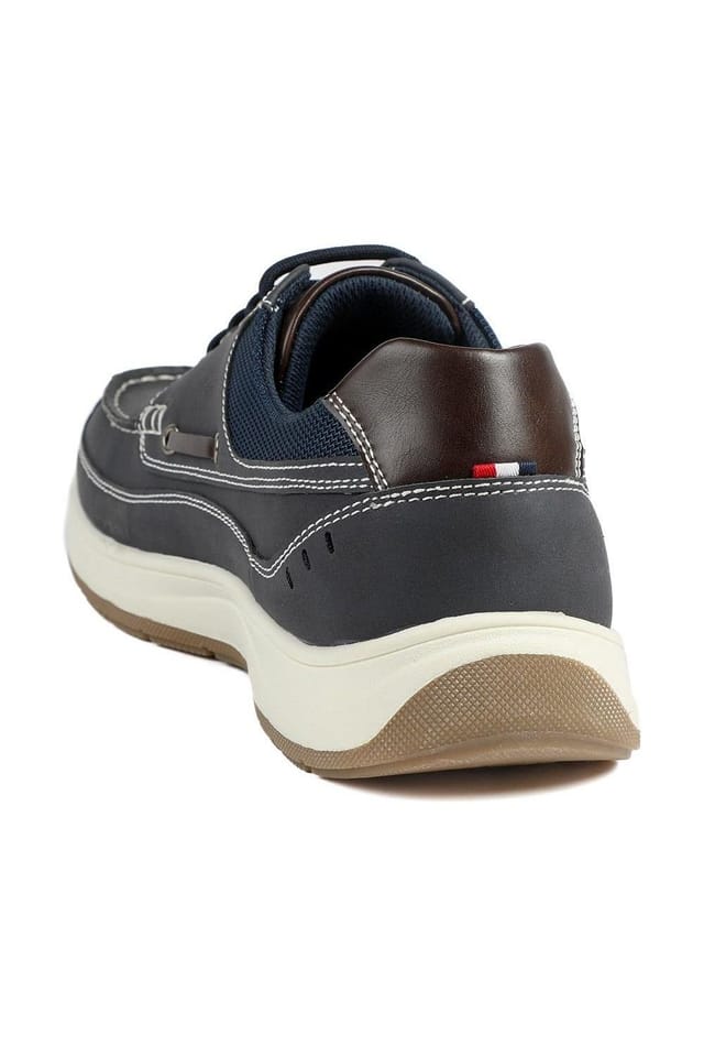 Pavers Pavers Men's Wide Fit Lightweight Lace Up Shoes in Navy - 3