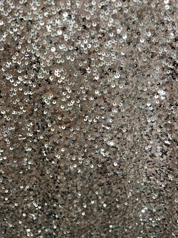 Never Fully Dressed Sequin long sleeve gold top