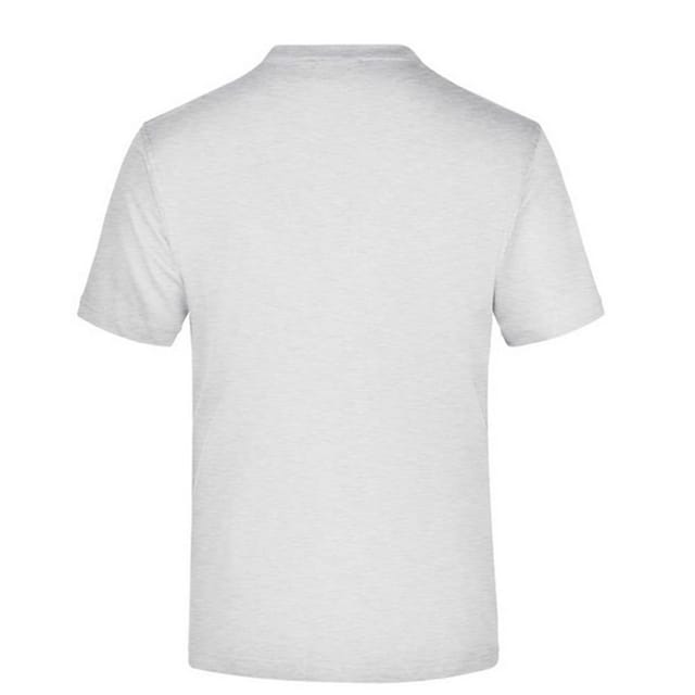 James and Nicholson James and Nicholson Men's Medium Round Neck T-Shirt in White - 2