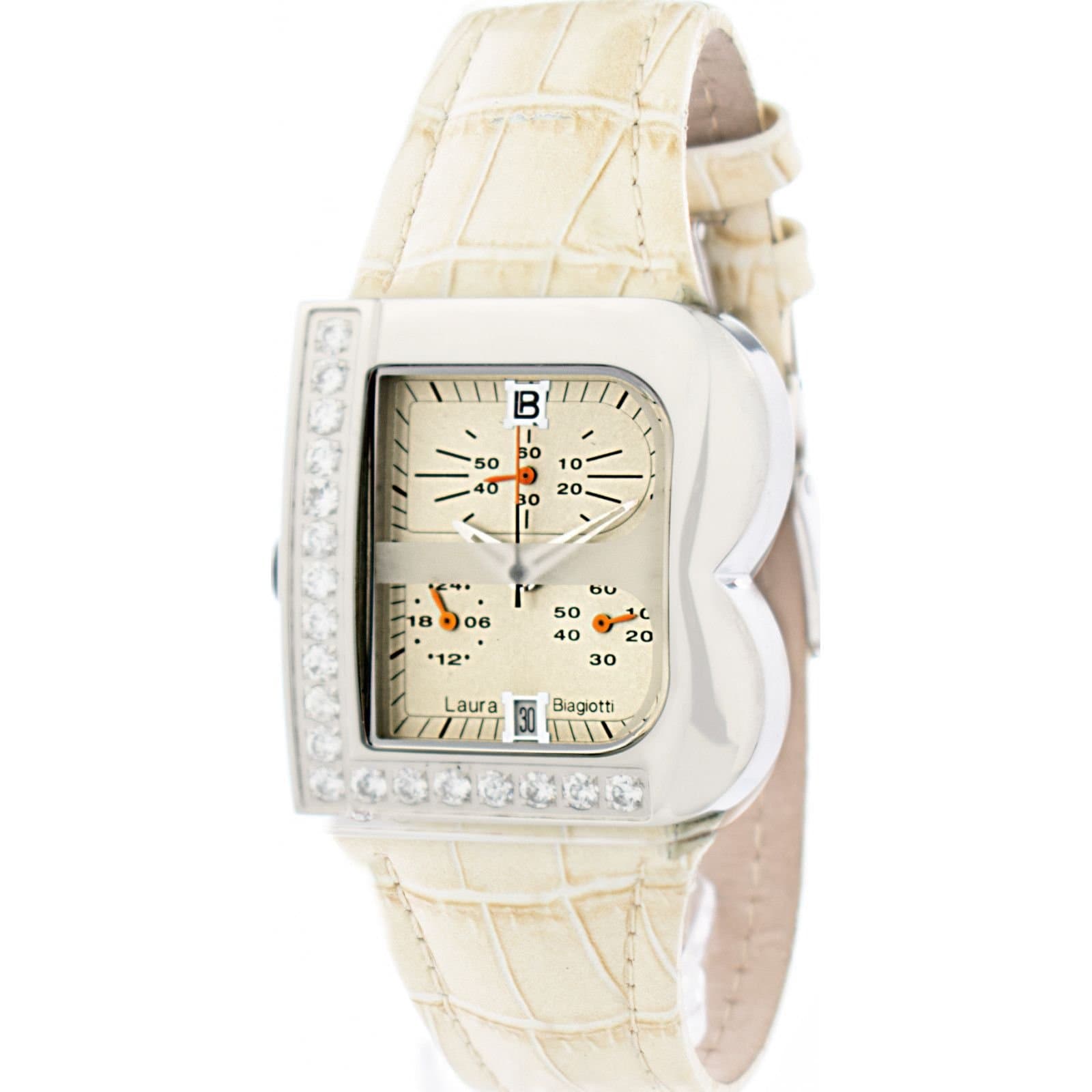 Laura Biagiotti Laura Biagiotti Women's LB0002L-11Z 33mm Quartz Watch in Beige