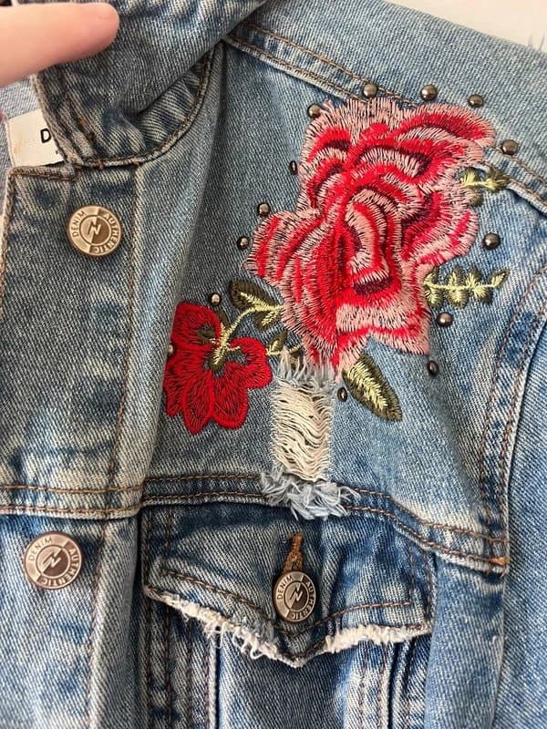 New Look Denim embroidered jacket
