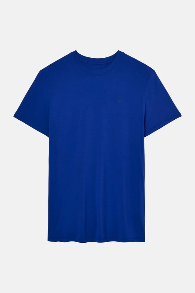 British Boxers British Boxers Men's Two Pack "Royal Blue & Navy" Bamboo T-Shirts in Navy - 3
