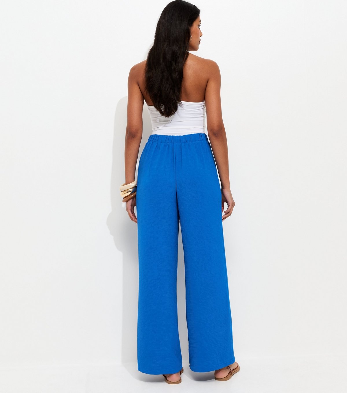 New Look Women's Bright Blue Wide Leg Trousers New Look - 4