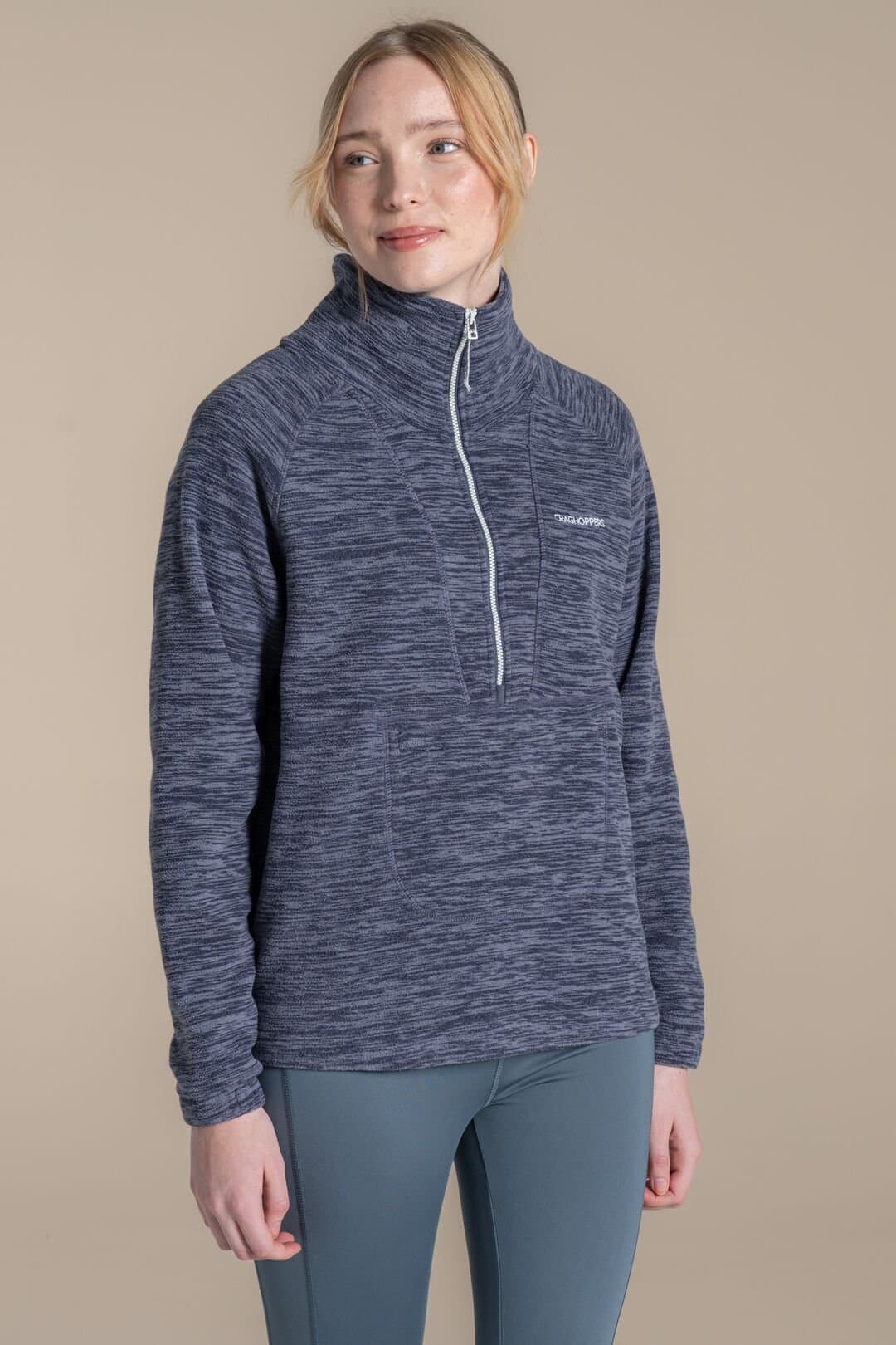 Craghoppers Craghoppers Women's Esk II Half Zip Fleece in Light Grey