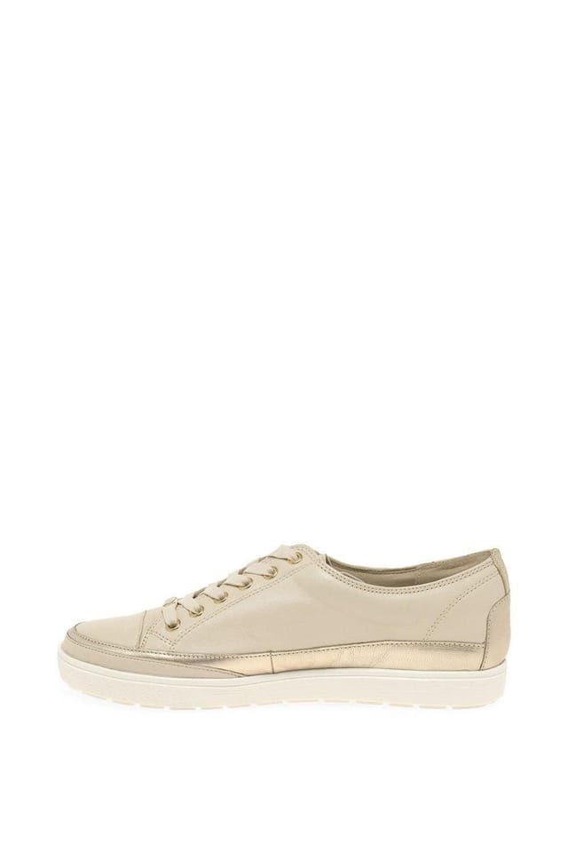 Caprice Caprice Women's 'Star' 'Casual Lace Up Trainers in Cream - 2