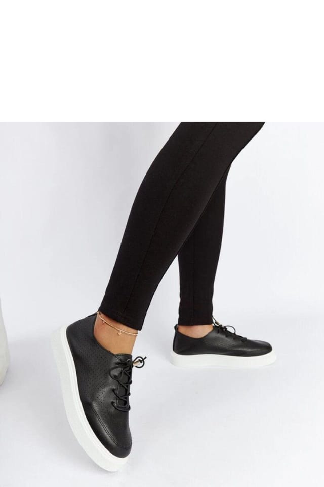 Love Lace Love Lace Women's Laytonville Stylish Sneakers with Perforated Upper in Black - 2