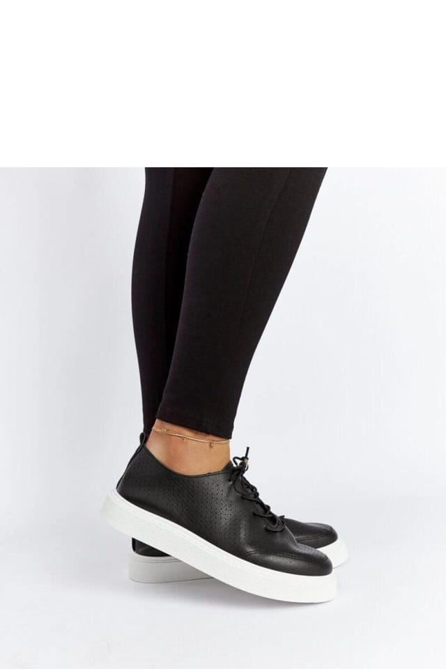 Love Lace Love Lace Women's Laytonville Stylish Sneakers with Perforated Upper in Black - 3