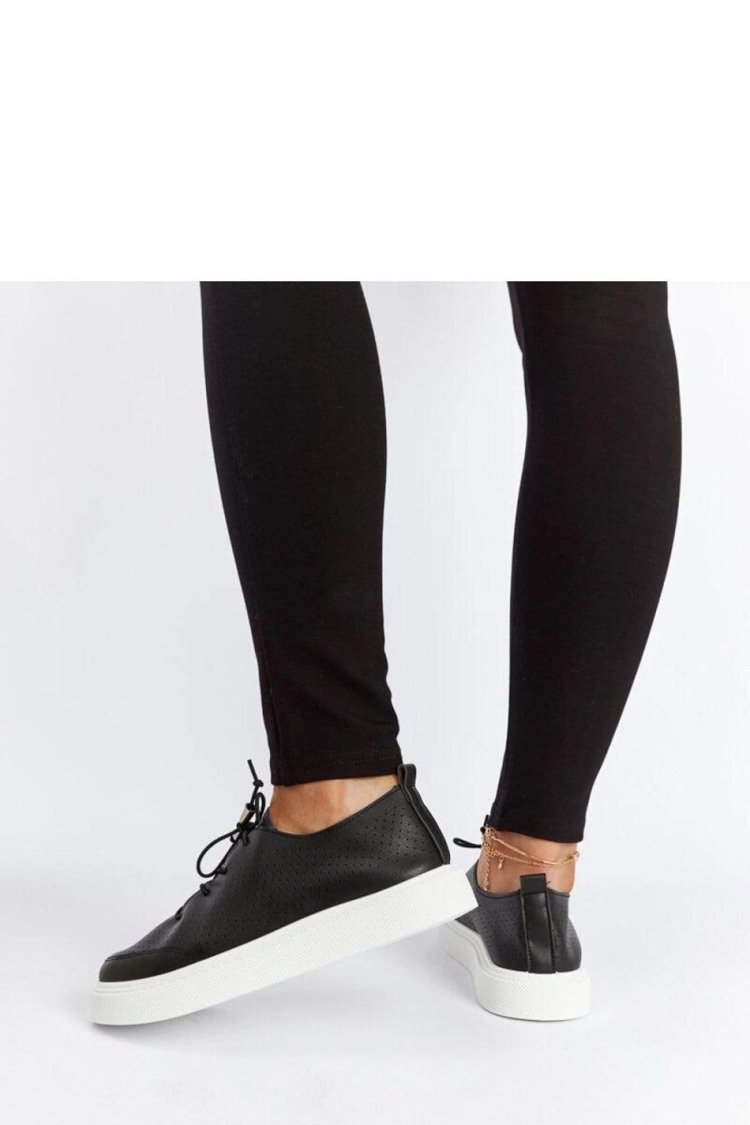 Love Lace Love Lace Women's Laytonville Stylish Sneakers with Perforated Upper in Black - 4
