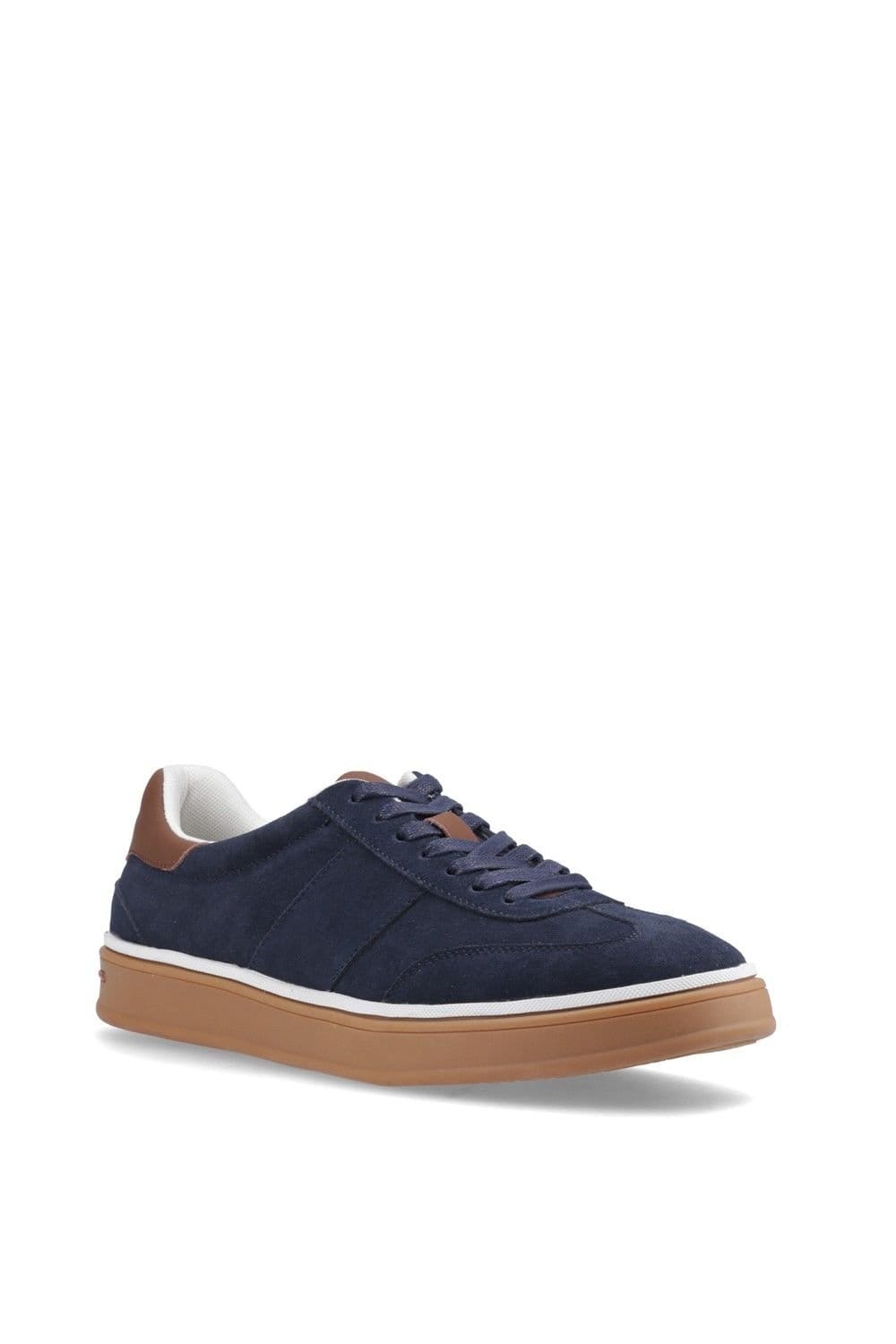 Hush Puppies Hush Puppies Men's Carlos Suede Trainer in Navy - 1