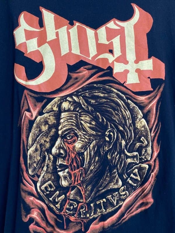 Ghost Ghost Impera Emeritus IV Band T-Shirt Black XL Official Heavy Metal Tee