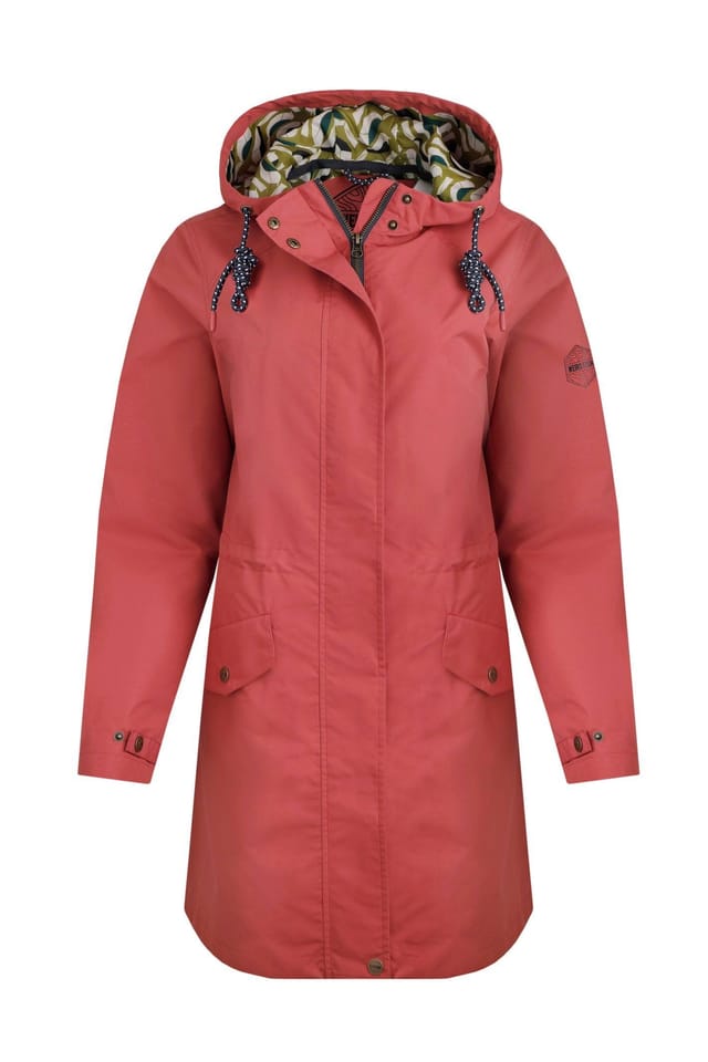 Weird Fish Weird Fish Women's Delara Waterproof Jacket in Rose Gold - 2