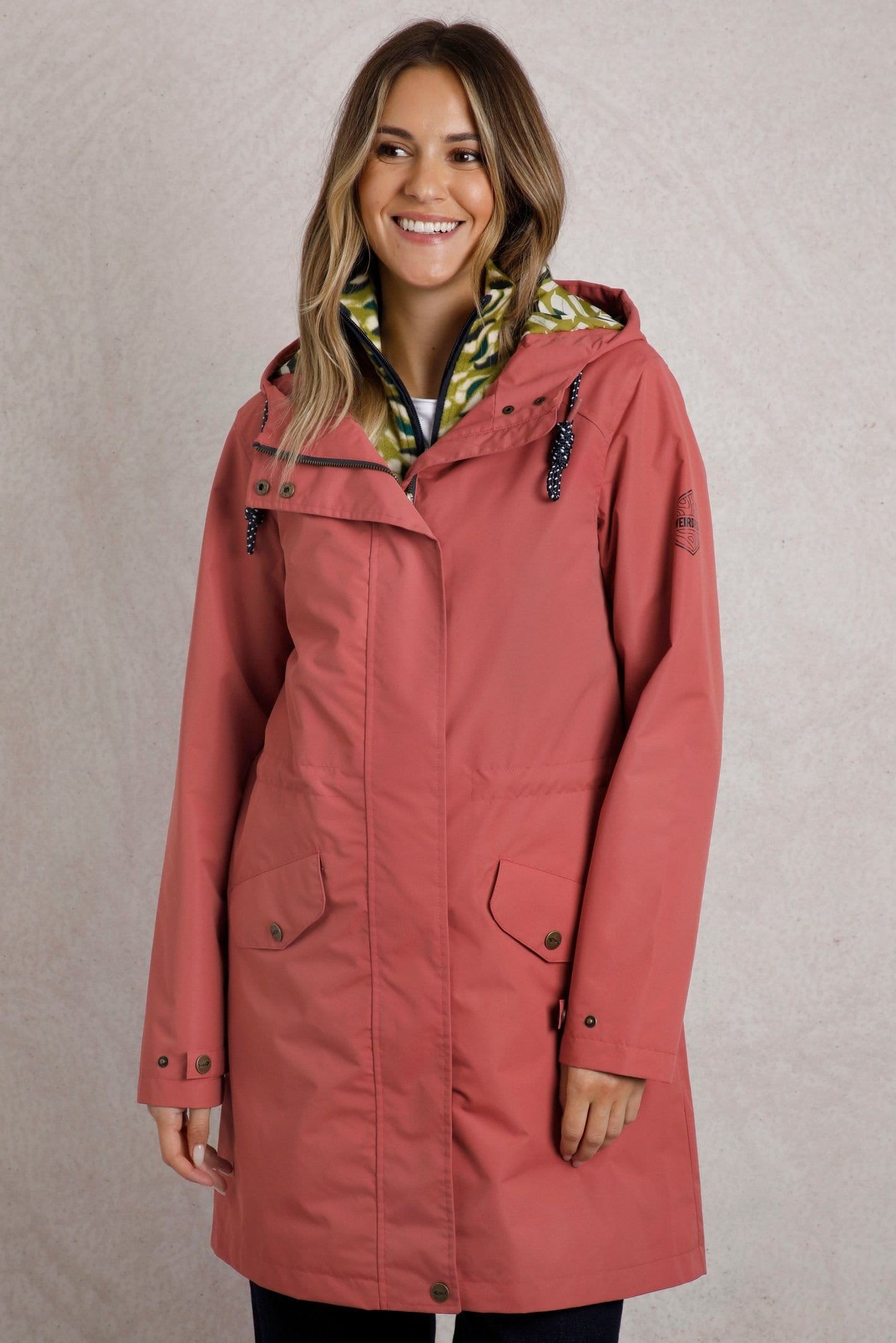 Weird Fish Weird Fish Women's Delara Waterproof Jacket in Rose Gold - 4