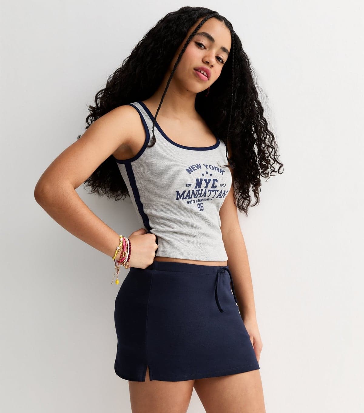 New Look Girls' Navy Jersey Skort New Look