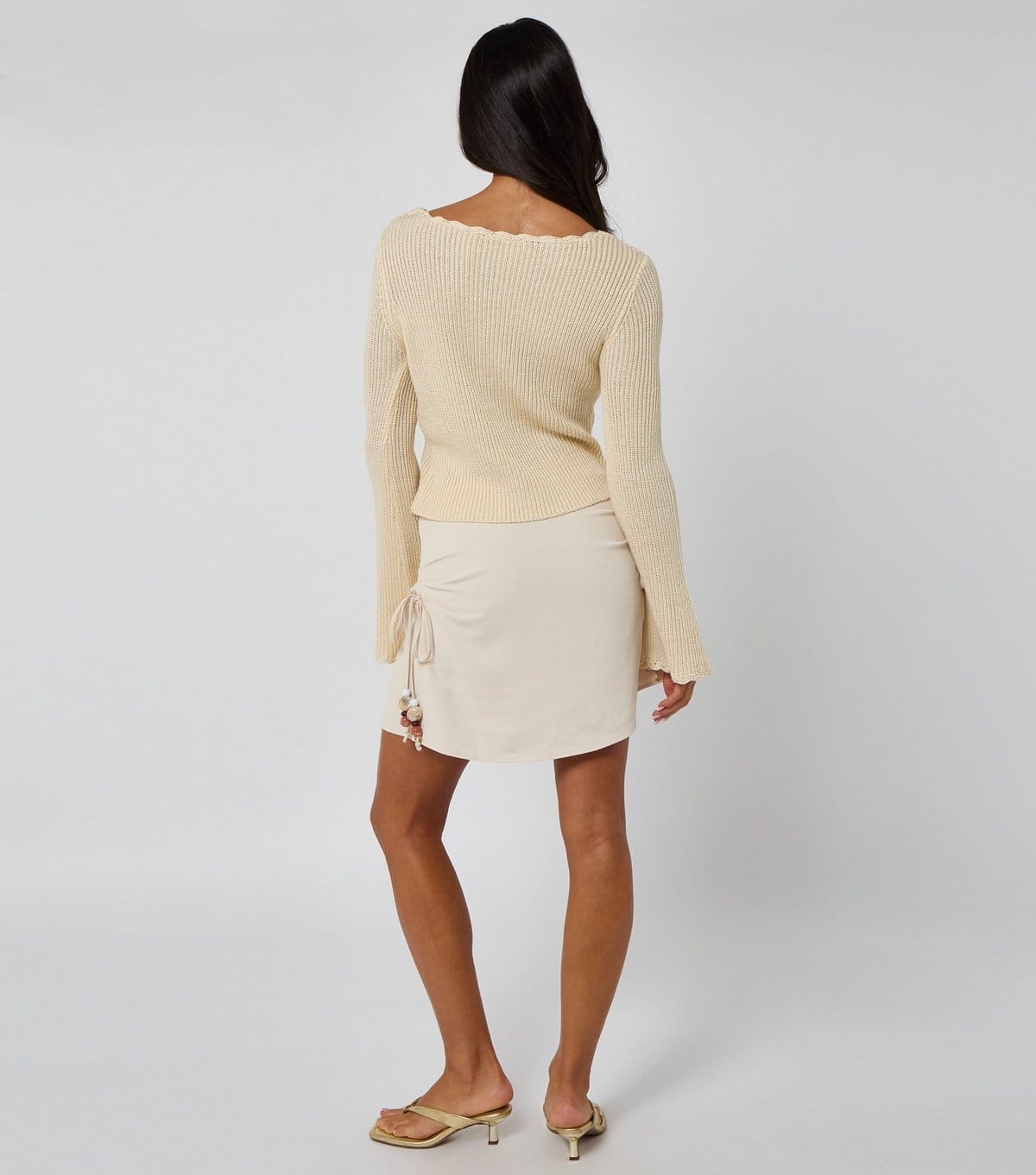 Urban Bliss Women's Cream Draped Mini Skirt Urban Bliss New Look - 4