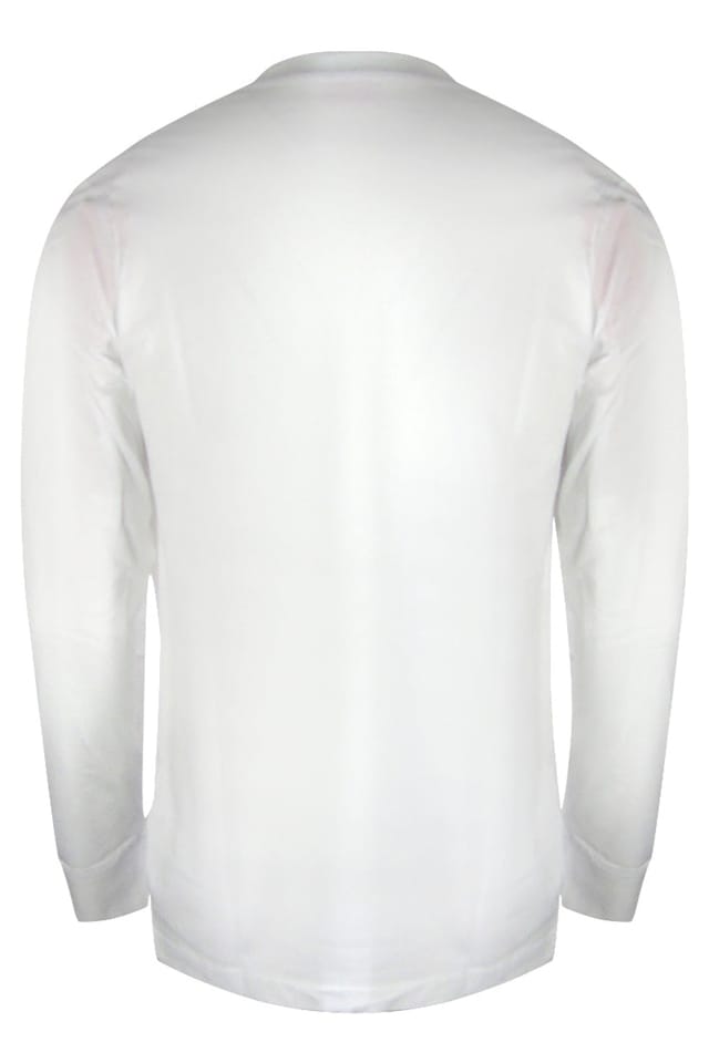 Diesel Diesel Men's Denim Division Long Sleeve Round T-shirt in White - 2