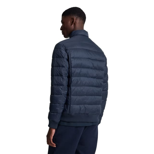 Lyle & Scott Lyle & Scott Men's Funnel Neck Padded Jacket in Dark Navy - 2