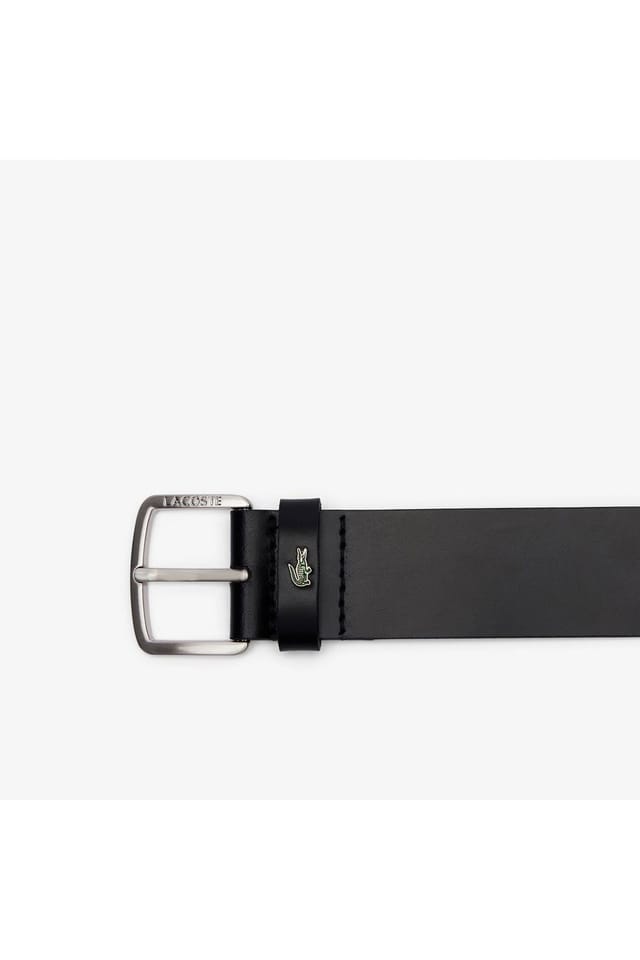 Lacoste Lacoste Men's Smooth Leather Belt Black - 3