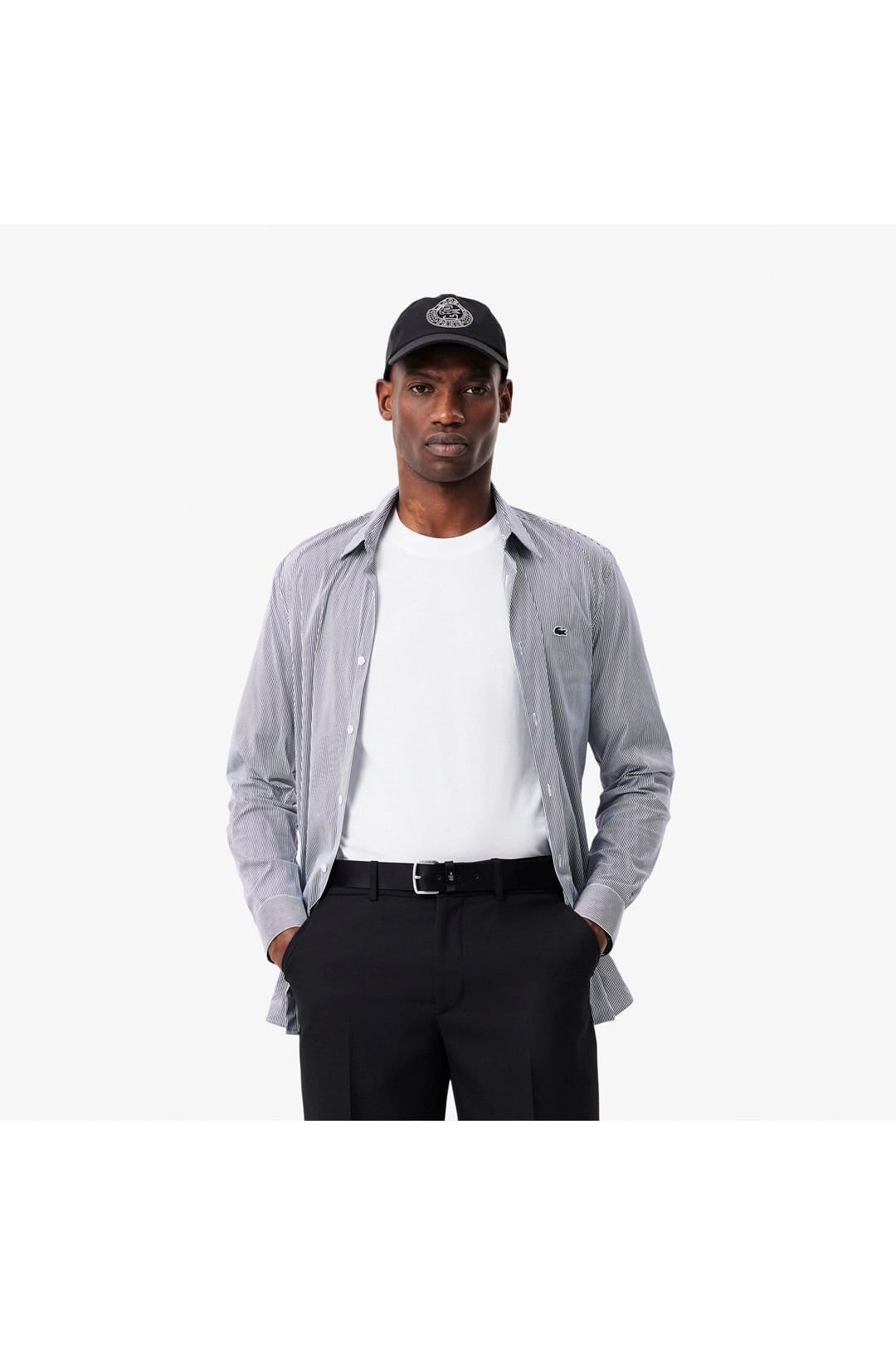 Lacoste Lacoste Men's Smooth Leather Belt Black - 4