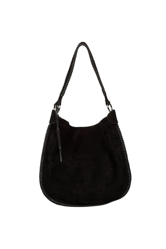 Cultured London Cultured London Women's 'Bonnie' Leather Shoulder Bag in Black - 2