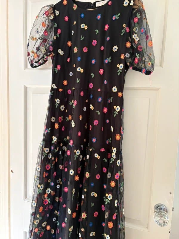 Never Fully Dressed Never fully dressed black mesh dress size 10