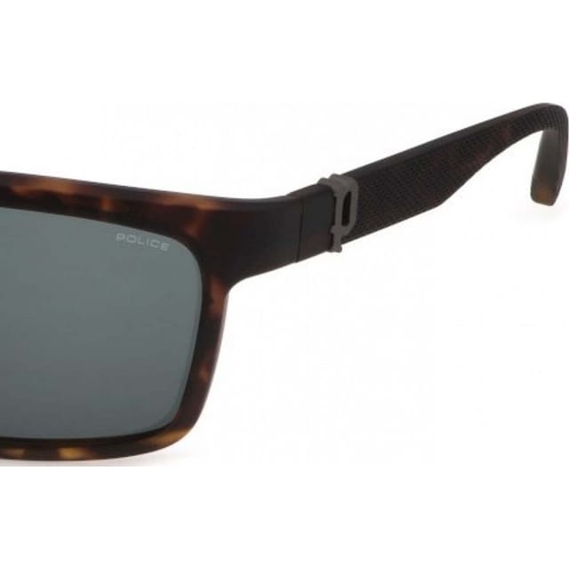 Police Police Men's SPLF63M630878 Square/Rectangle Sunglasses in Brown - 2