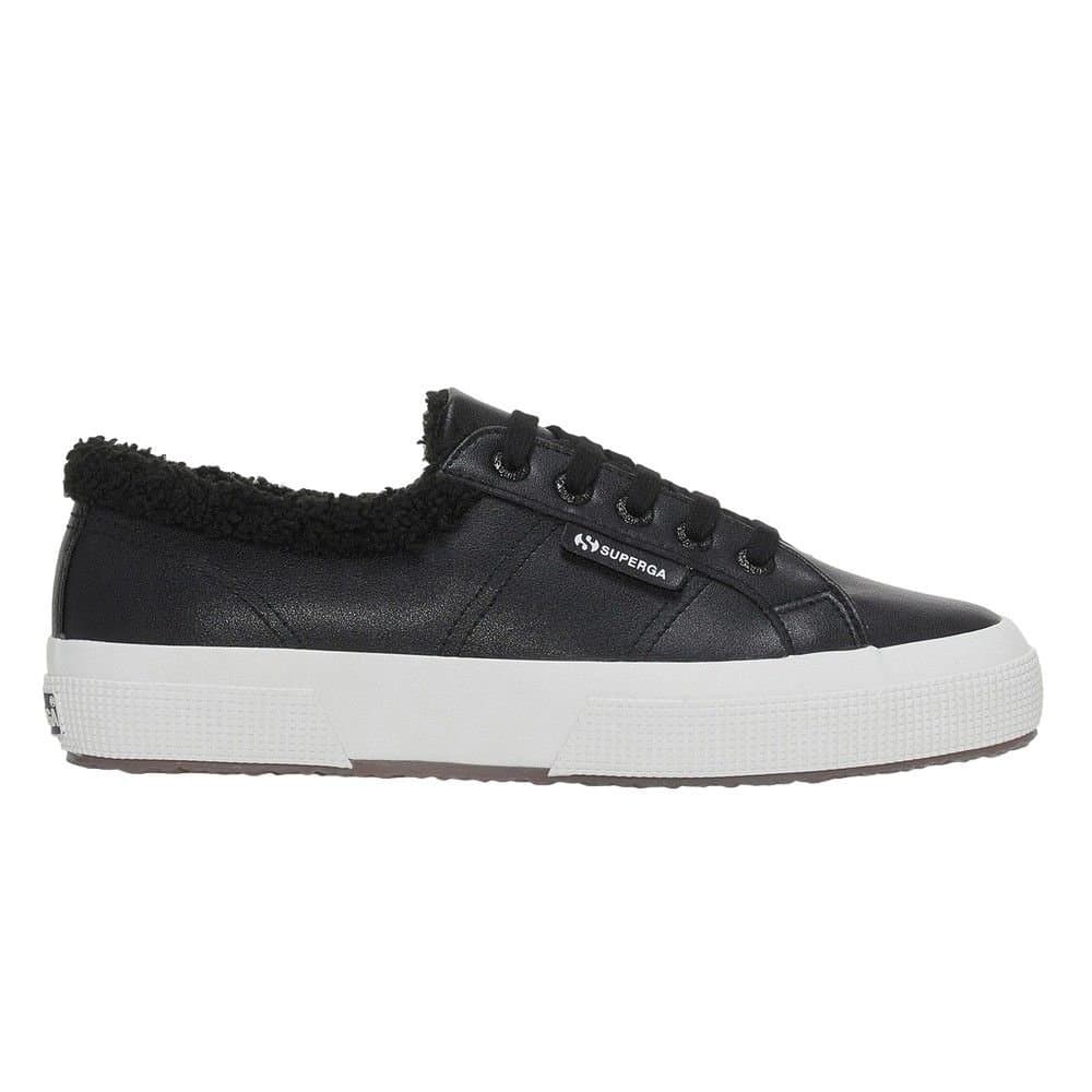 Superga Superga Men's 2750 Vegan Leather Trainers in Black