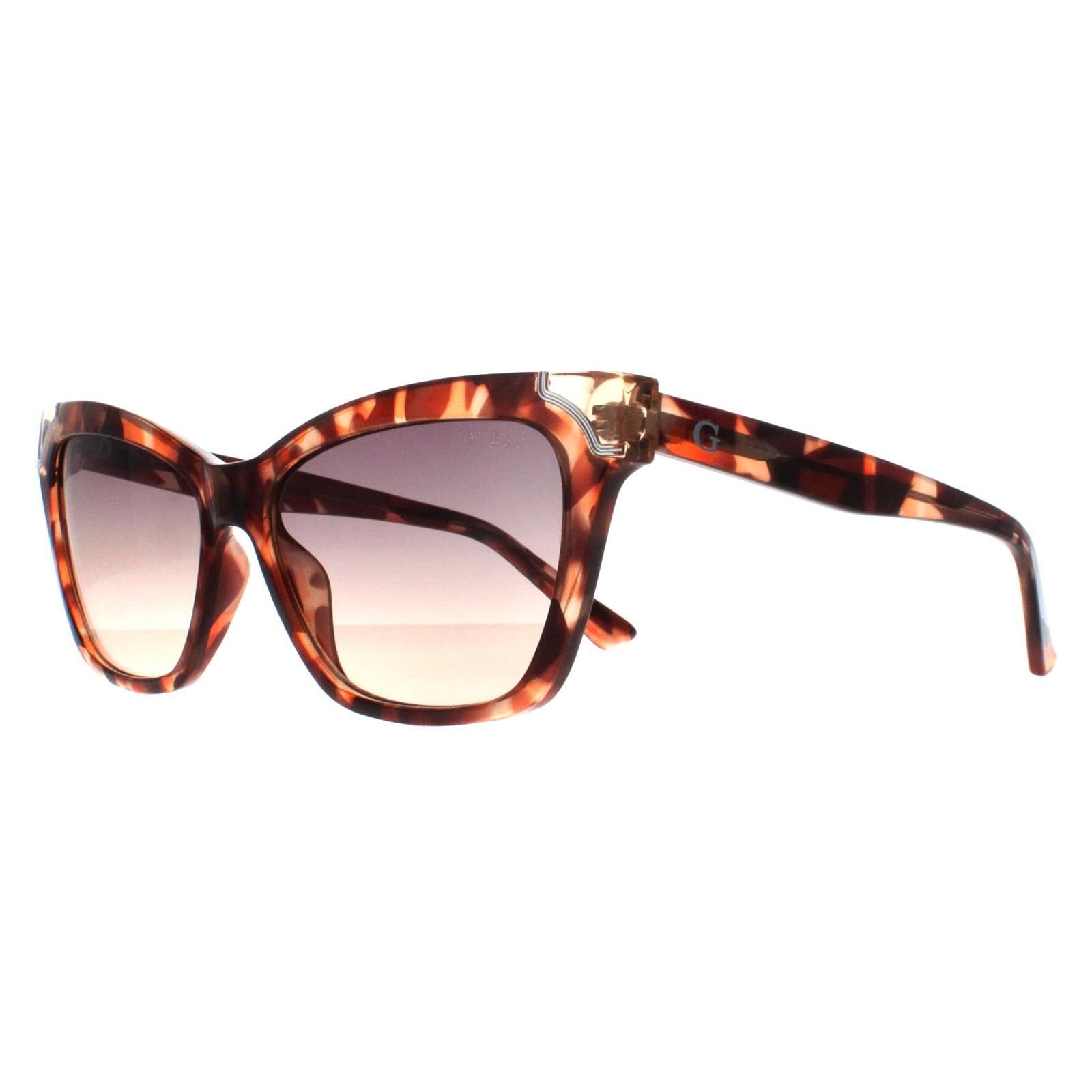 Guess Guess Women's Rectangle Havana Smoke Gradient GU7840 in Brown - 2
