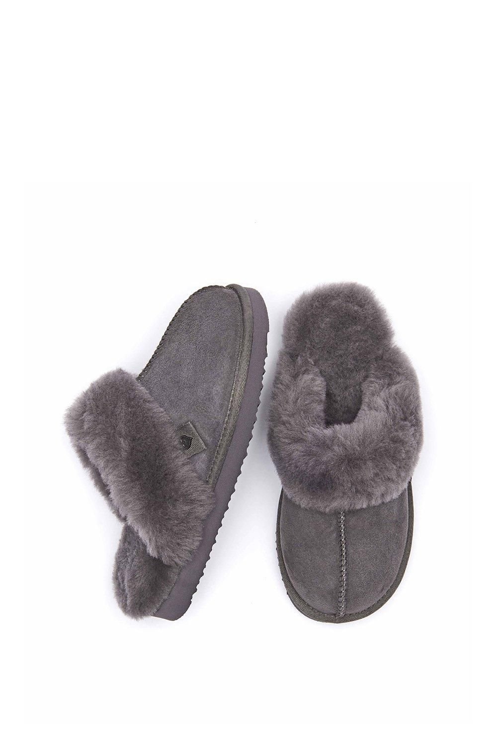 Moshulu Moshulu Women's 'Tiree' Sheepskin Mule Slippers in Grey - 2