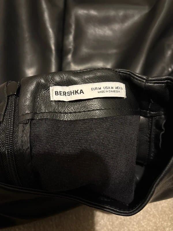 Bershka Bershka faux leather top