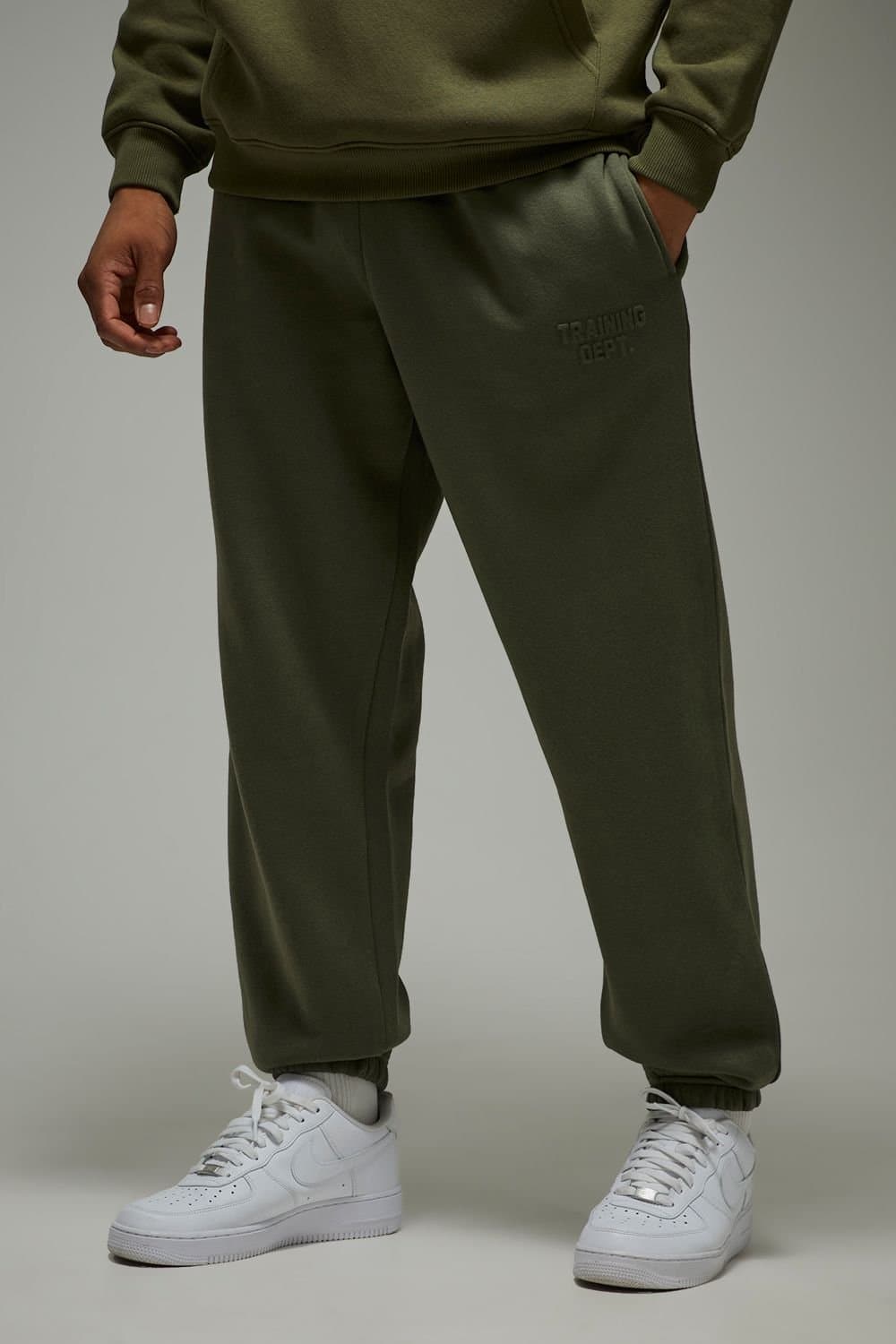 Training Dept. Training Dept. Men's Training Dept Embossed Oversized Jogger in Khaki