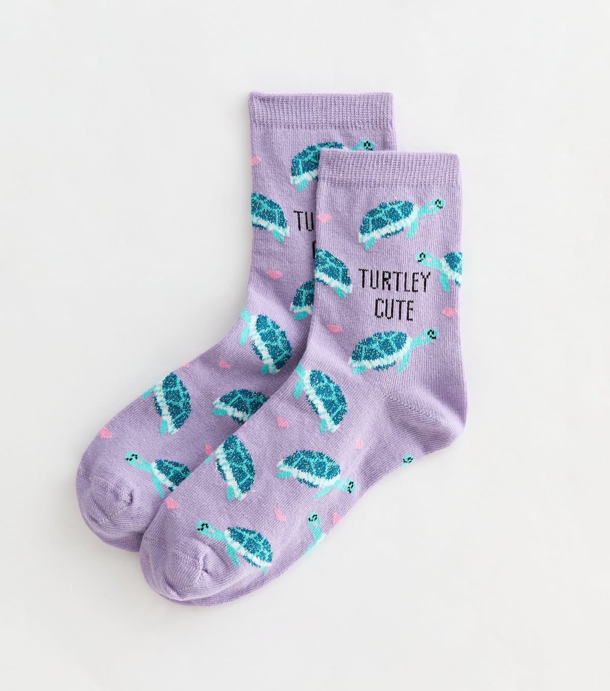 New Look New Look Lilac Turtle Patterned Ankle Socks