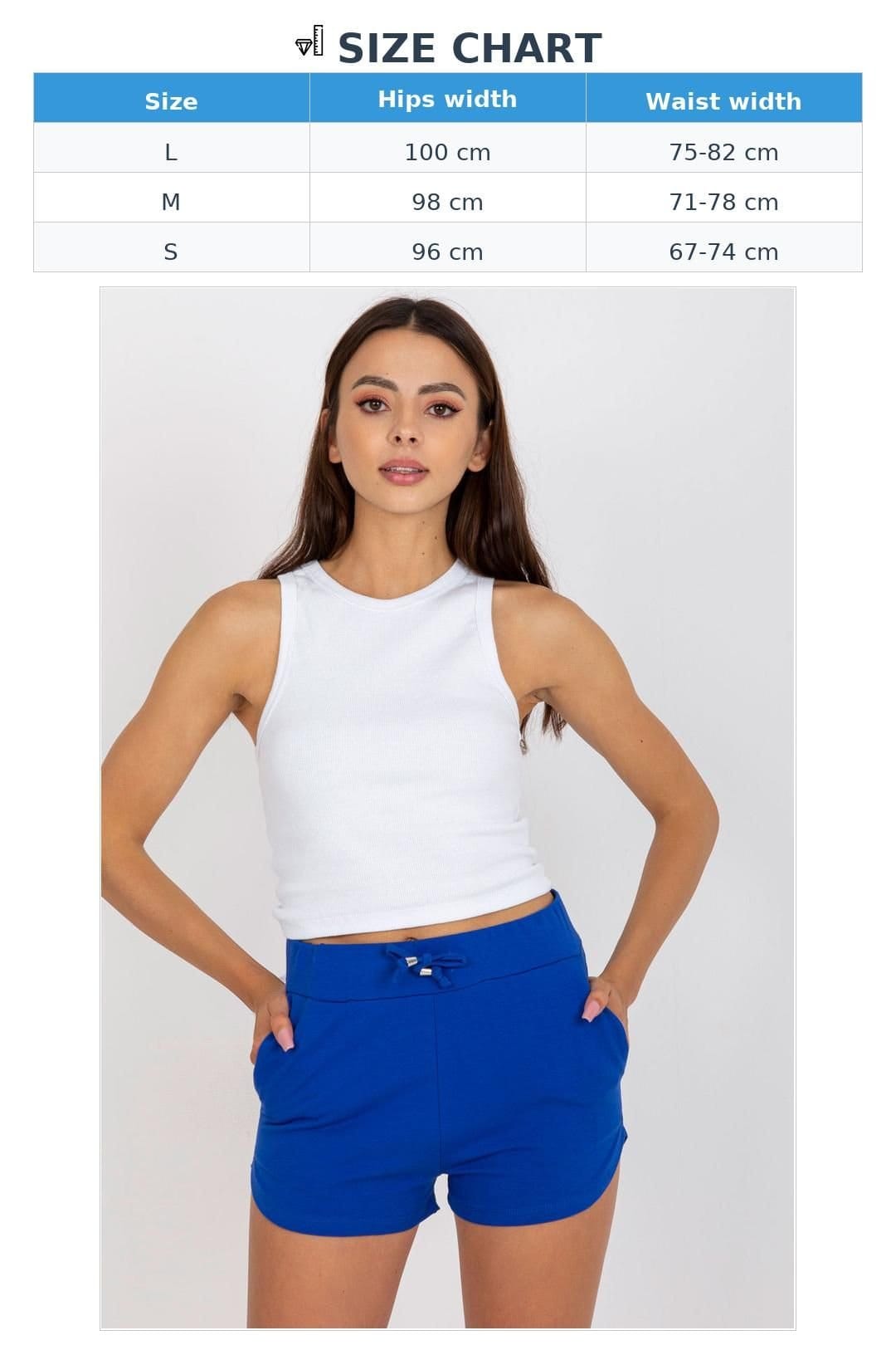 Love Lace Love Lace Women's High Waisted Drawstring Sweatshorts in Blue - 4
