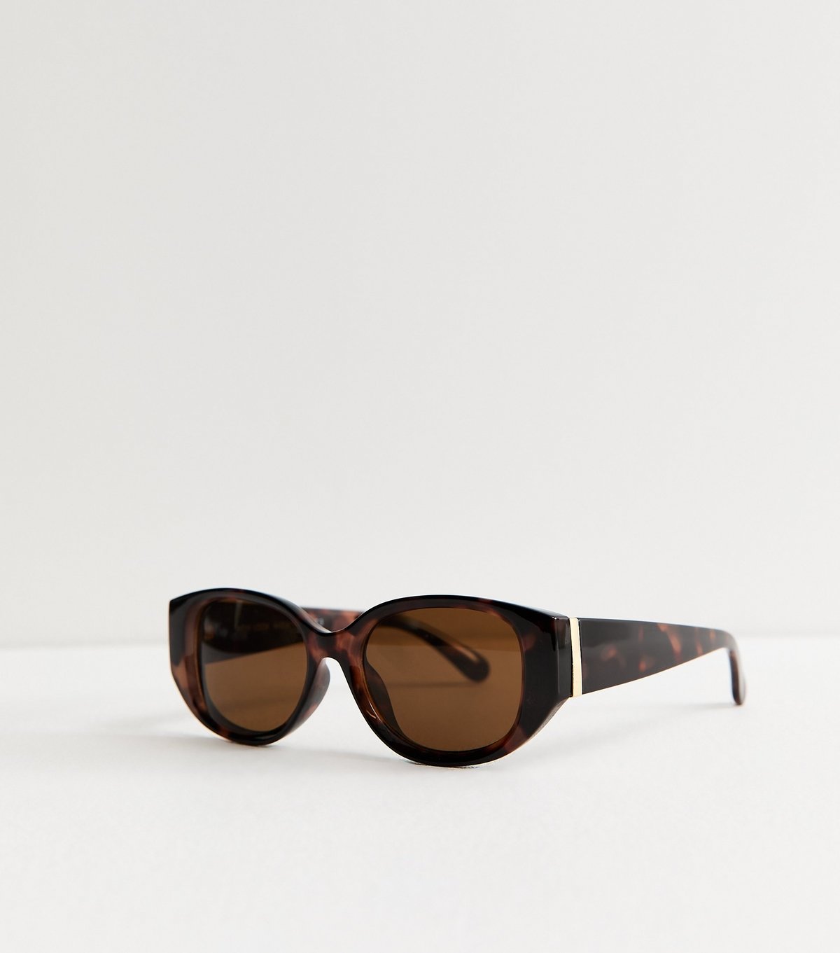 New Look Brown Tortoiseshell Oversized Oval Sunglasses New Look - 2