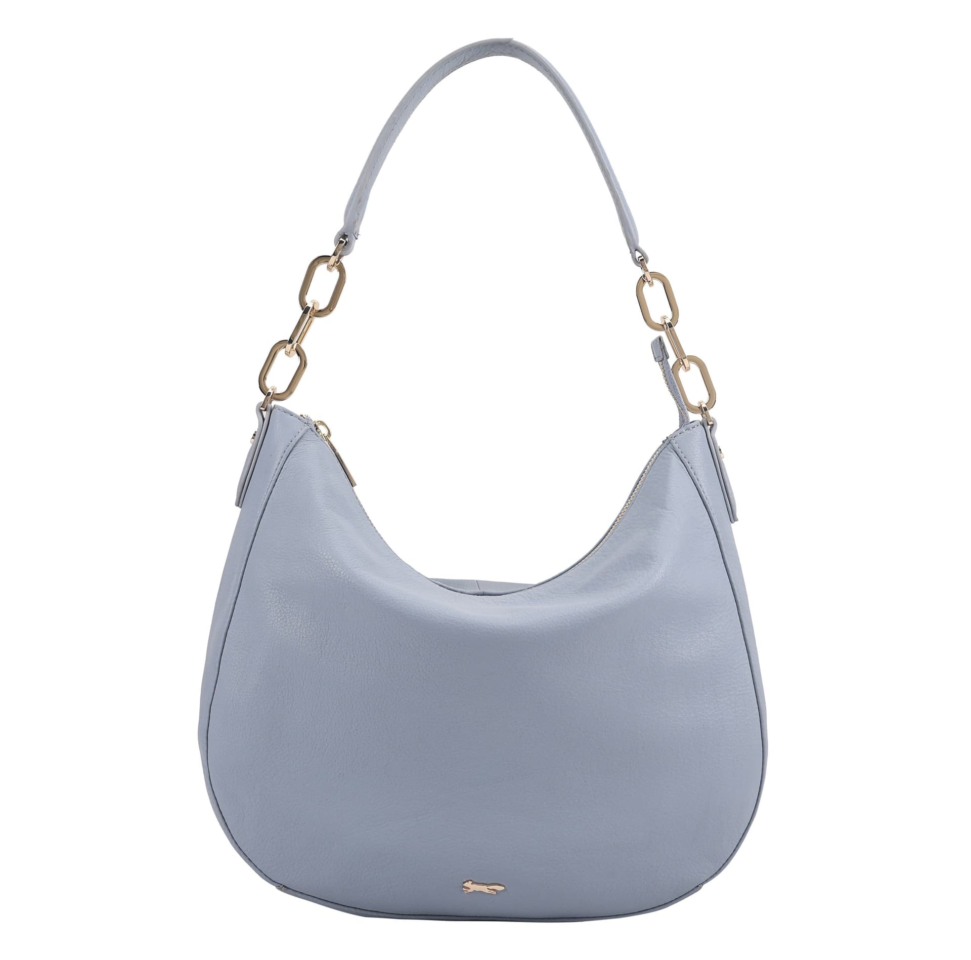 Paul Costelloe Paul Costelloe Light Blue Leather Shoulder Bag