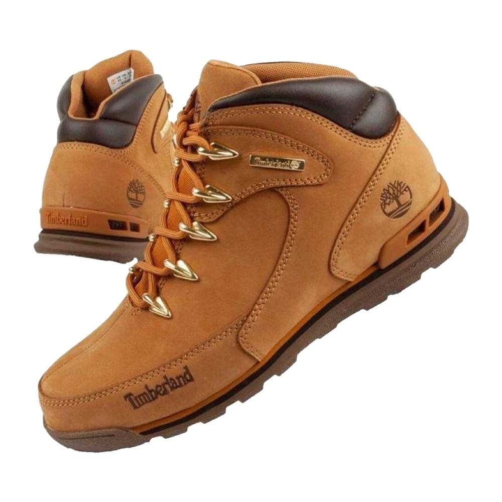 Timberland Timberland Men's Euro Rock Leather Ankle Boots in Brown - 4