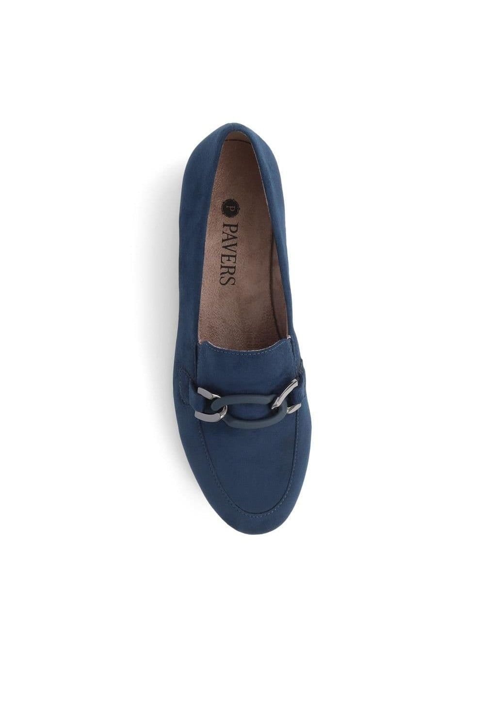 Pavers Pavers Women's Smart Slip On Loafers in Navy - 4