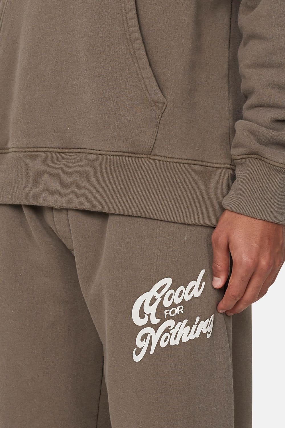 Good For Nothing Good For Nothing Men's Flared Joggers in Fawn - 4
