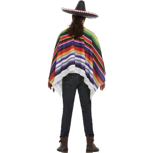 Smiffys Smiffys Men's Striped Poncho - 2