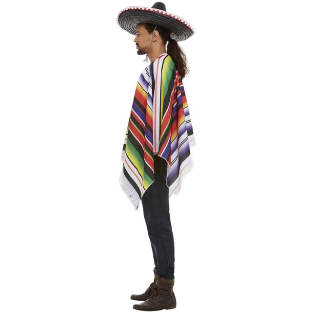Smiffys Smiffys Men's Striped Poncho - 3