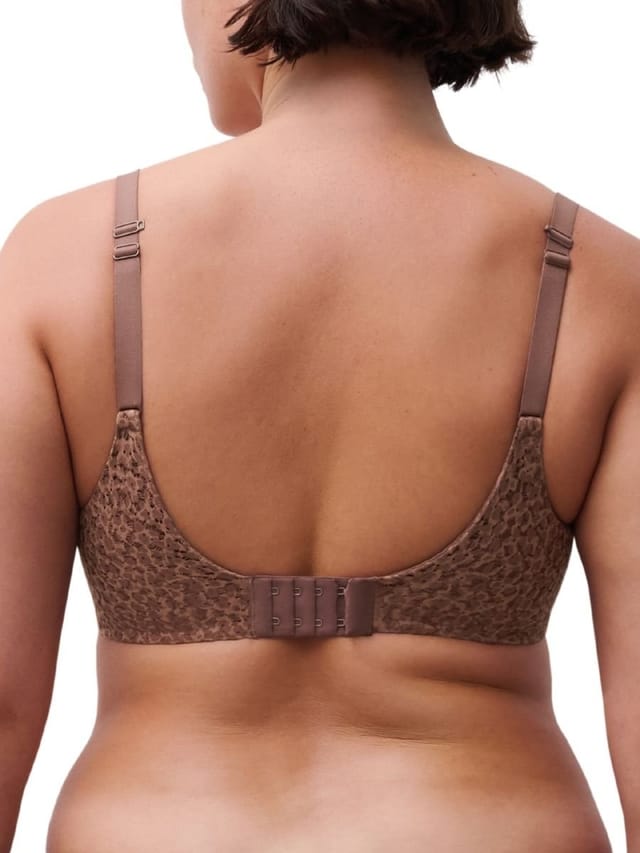 Chantelle Chantelle Women's Norah Covering T-Shirt Bra in Brown - 2