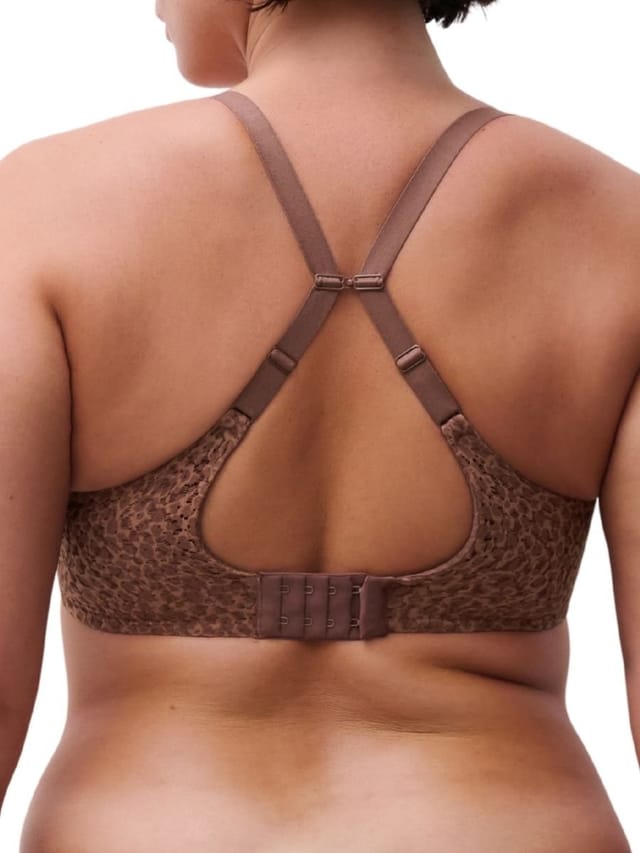 Chantelle Chantelle Women's Norah Covering T-Shirt Bra in Brown - 3
