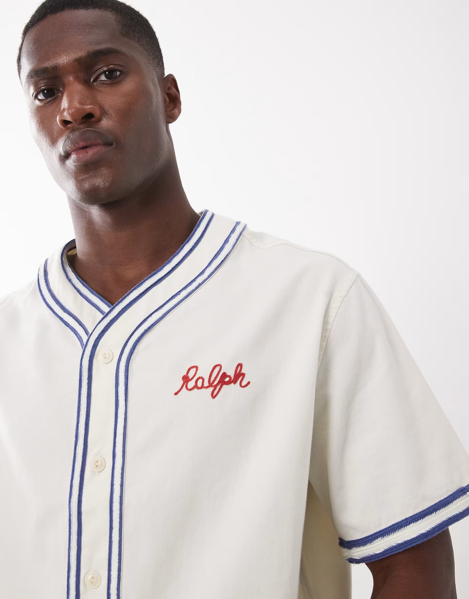 ASOS Polo Ralph Lauren cotton short sleeve short shirt in white
